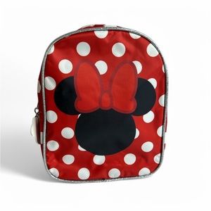 Disney Minnie Mouse Clair’s Red and White Polka Dot Backpack NWT. 7”w x9” L.